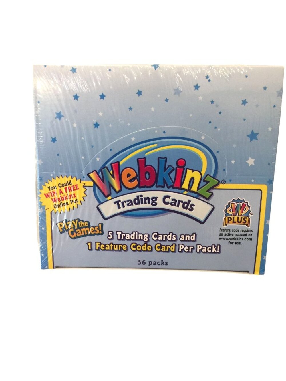 WEBKINZ Trading Card Box Set Sealed 36 Packs 1 Feature Code Card Per Pack Ganz B